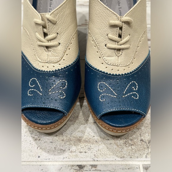 Anthropologie RARE “Brighton Oxford Wedges” by Pilcro & The Letterpress - Picture 4 of 13